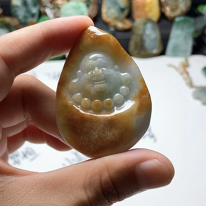 颈饰未镶嵌翡翠翡翠a货