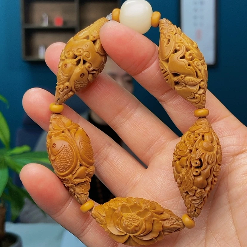 【闪购商品】橄榄核手串/手链五福临门6666666666666666