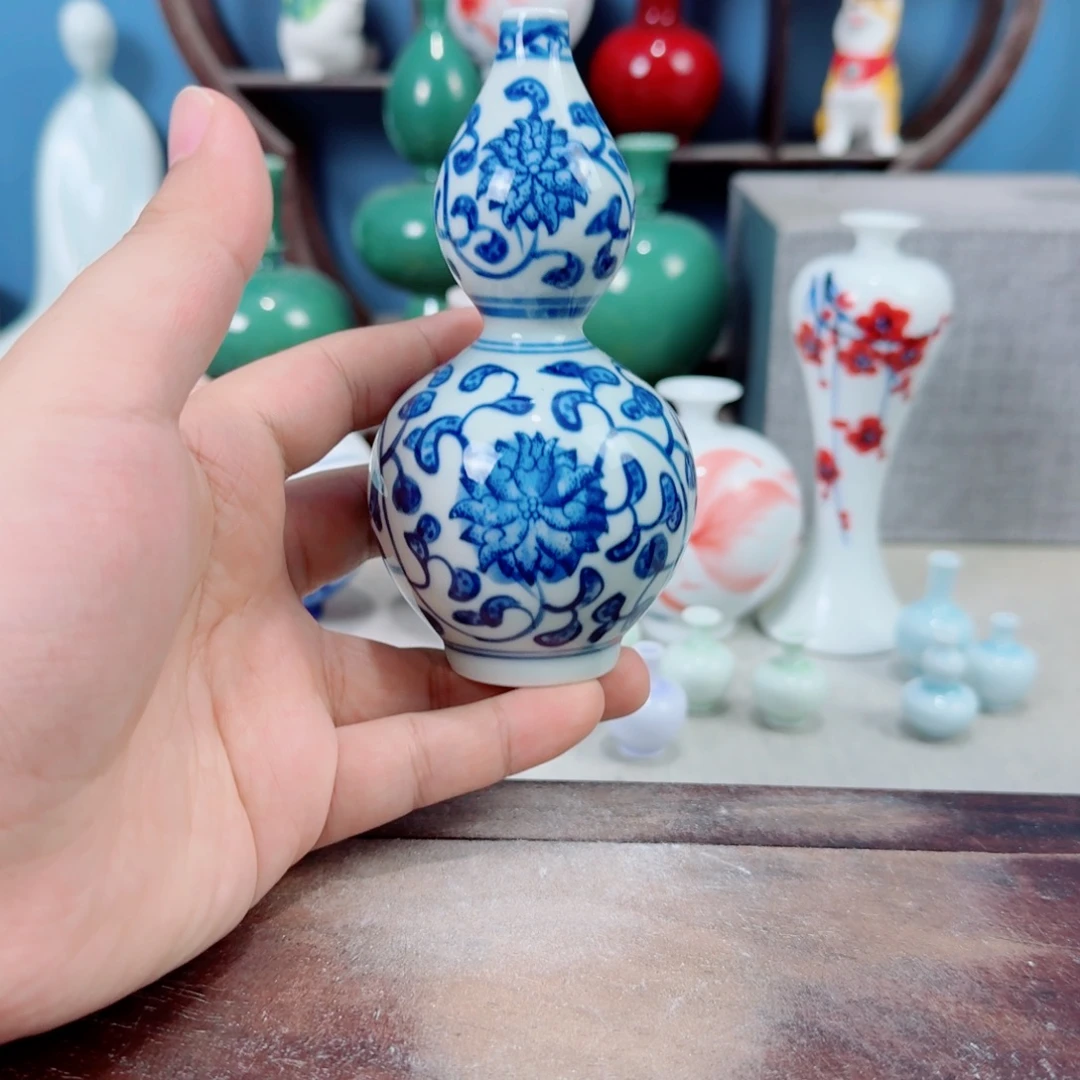 陶瓷手工小花器摆件