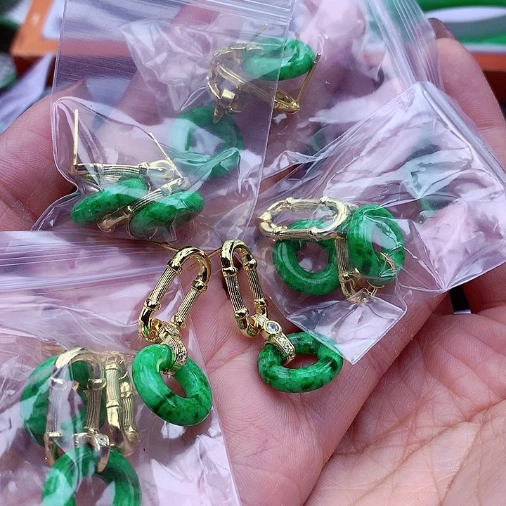 翡翠颈饰银S925镶嵌雨*翡翠