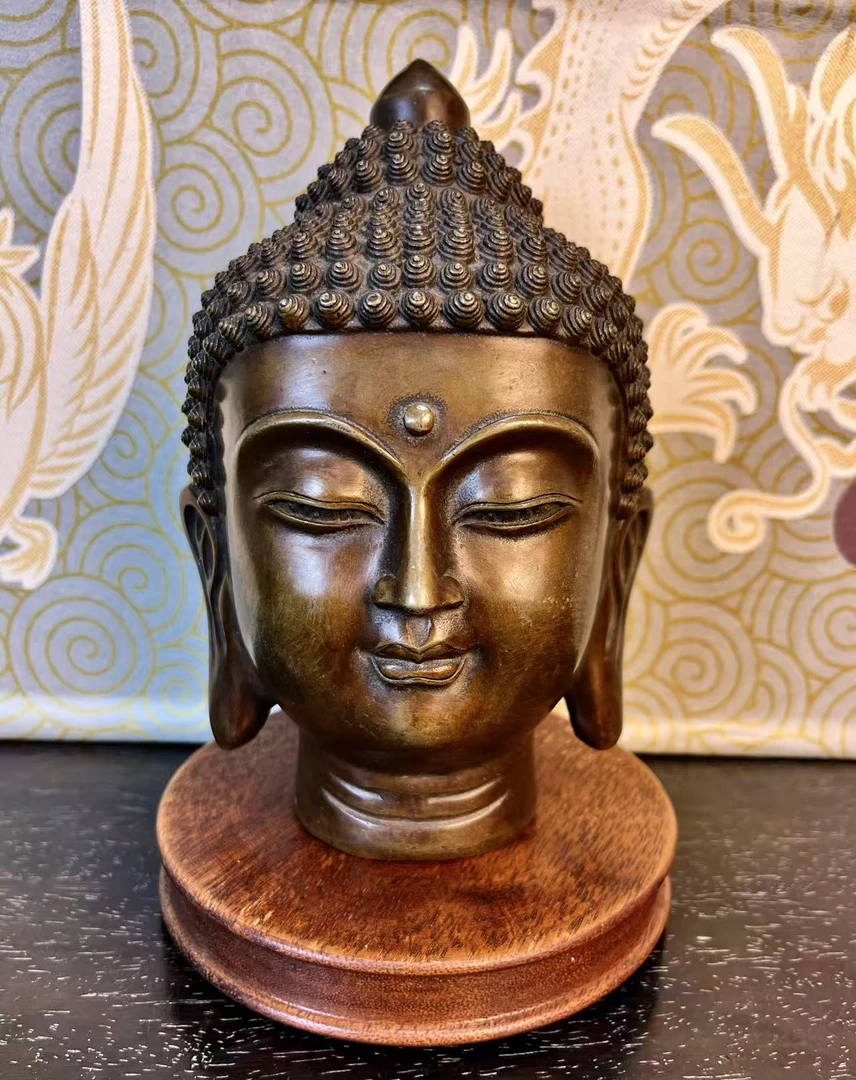 【闪购链接】铜佛头摆件