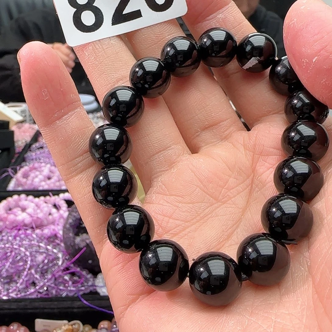 水晶手链未镶嵌820黑曜石