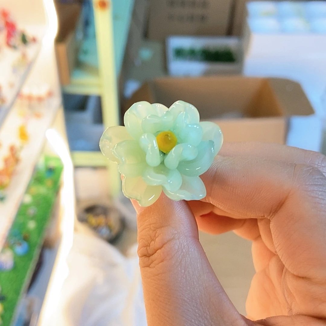 琉璃手工艺品牡丹