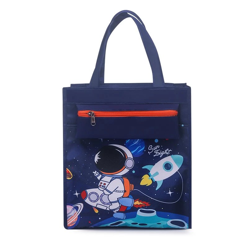 【阳光8点】英伦风学生轻便大容量手提补习袋|#90293