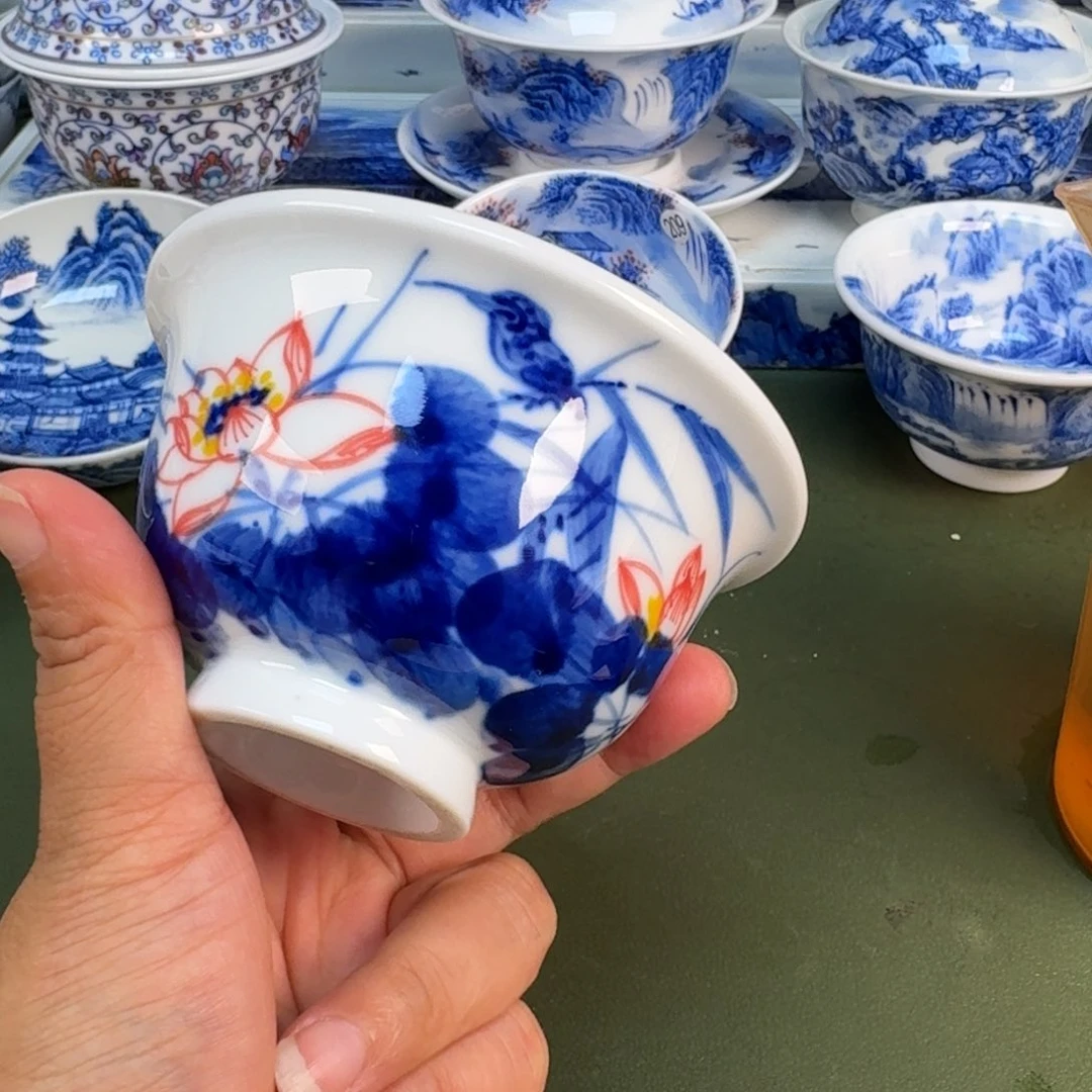 景德镇纯手绘茶具圆圆225