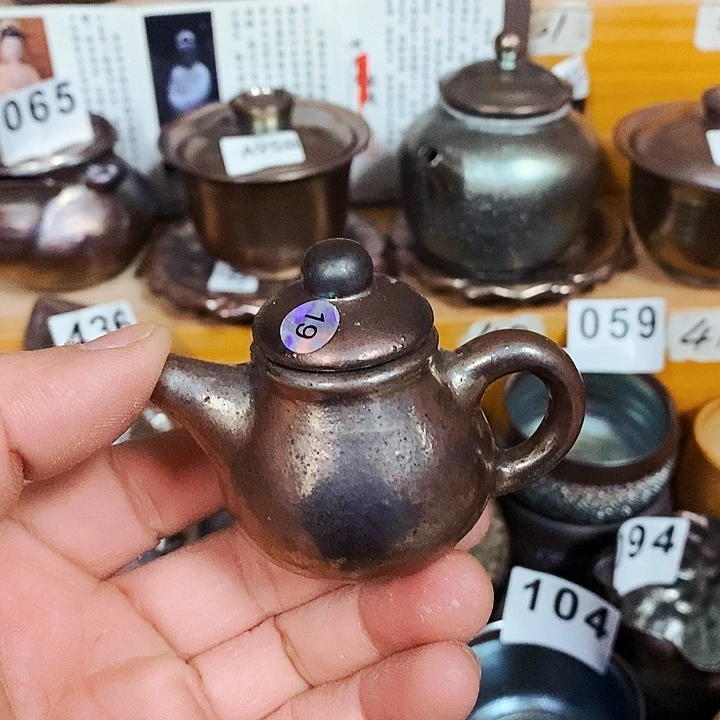 紫砂茶杯柴烧纯手工19