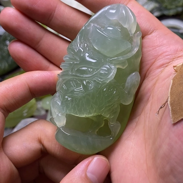 未镶嵌岫玉岫玉手把件