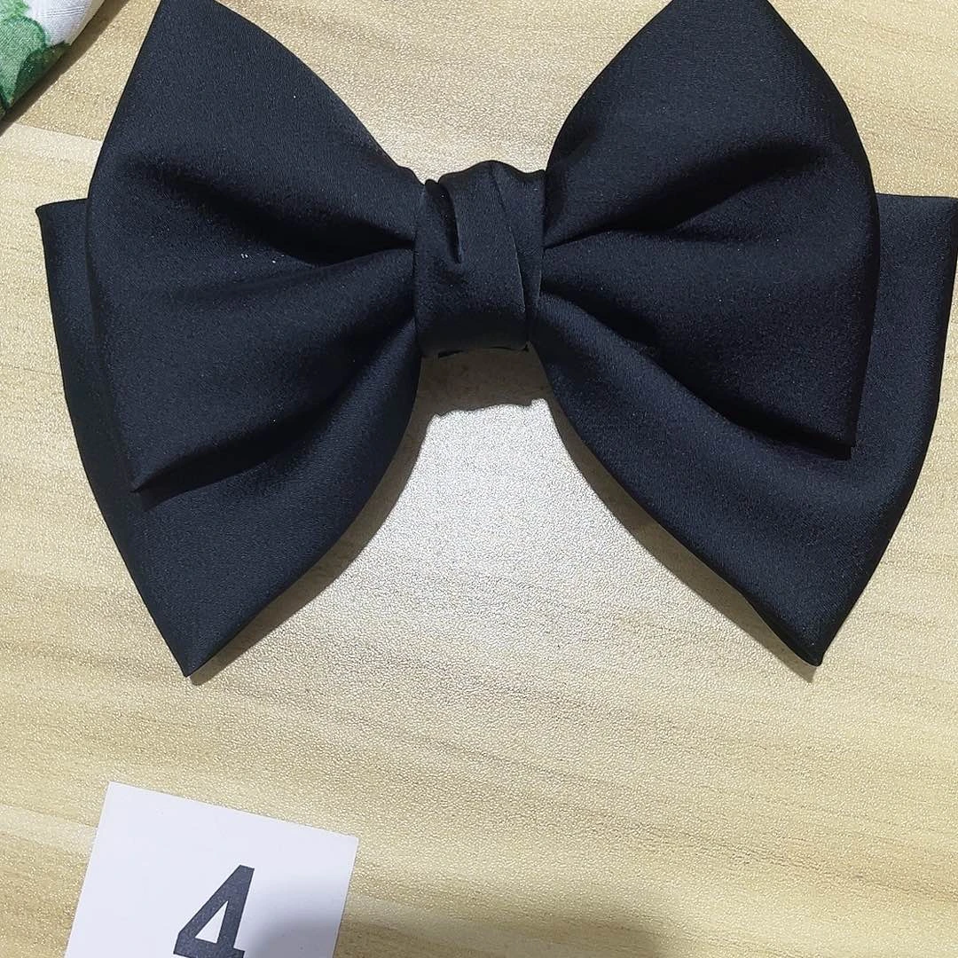 皮质铁合金蝴蝶结发夹