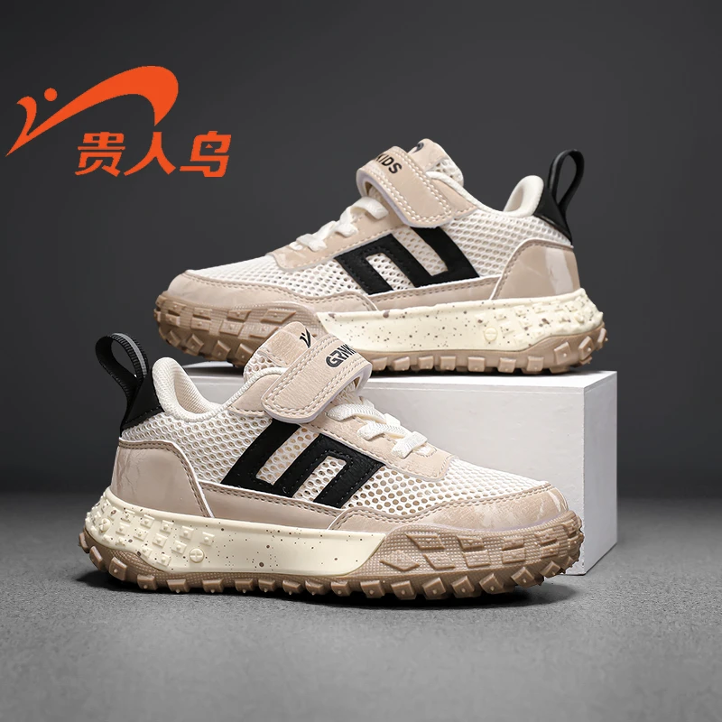 【悠悠童话】贵人鸟儿童鞋子中大童春女孩网面男童运动鞋GRN2F019D