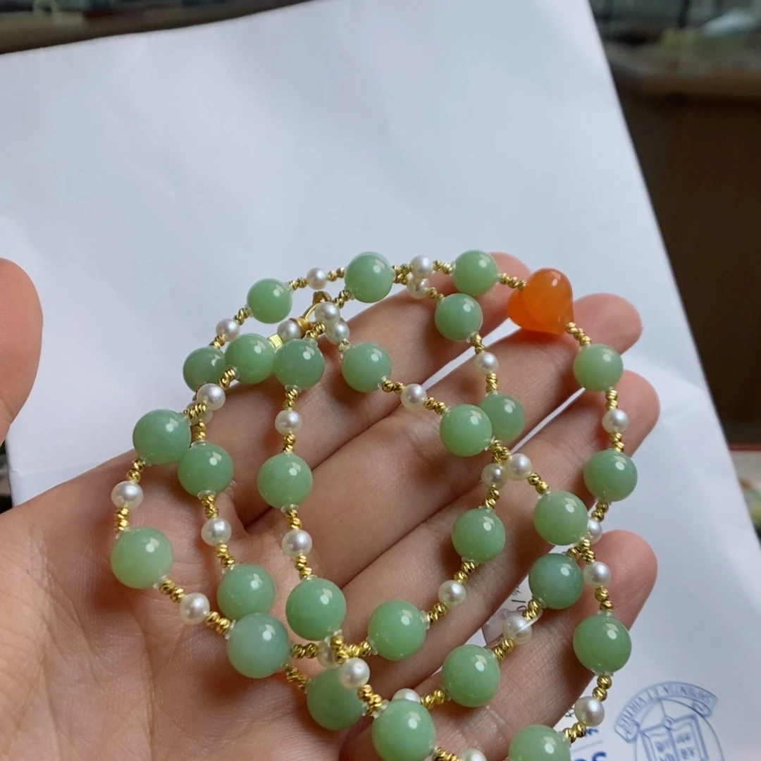 手链未镶嵌和田玉8翠青