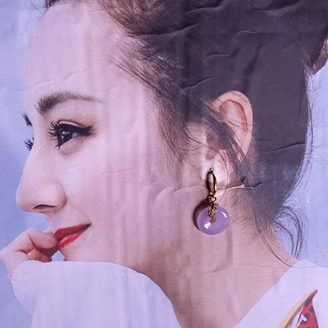 银S925镶嵌翡翠耳饰80