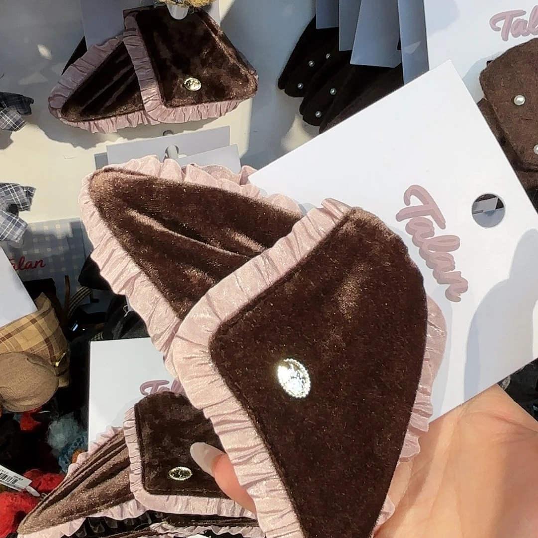 皮质铁合金发饰发夹