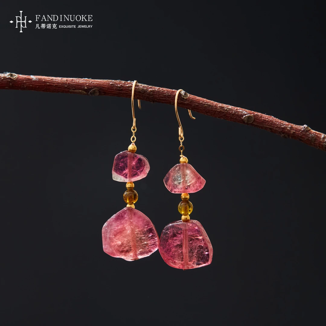 【加加专属】18K碧玺耳钩多样性发一#XYGD273829-A