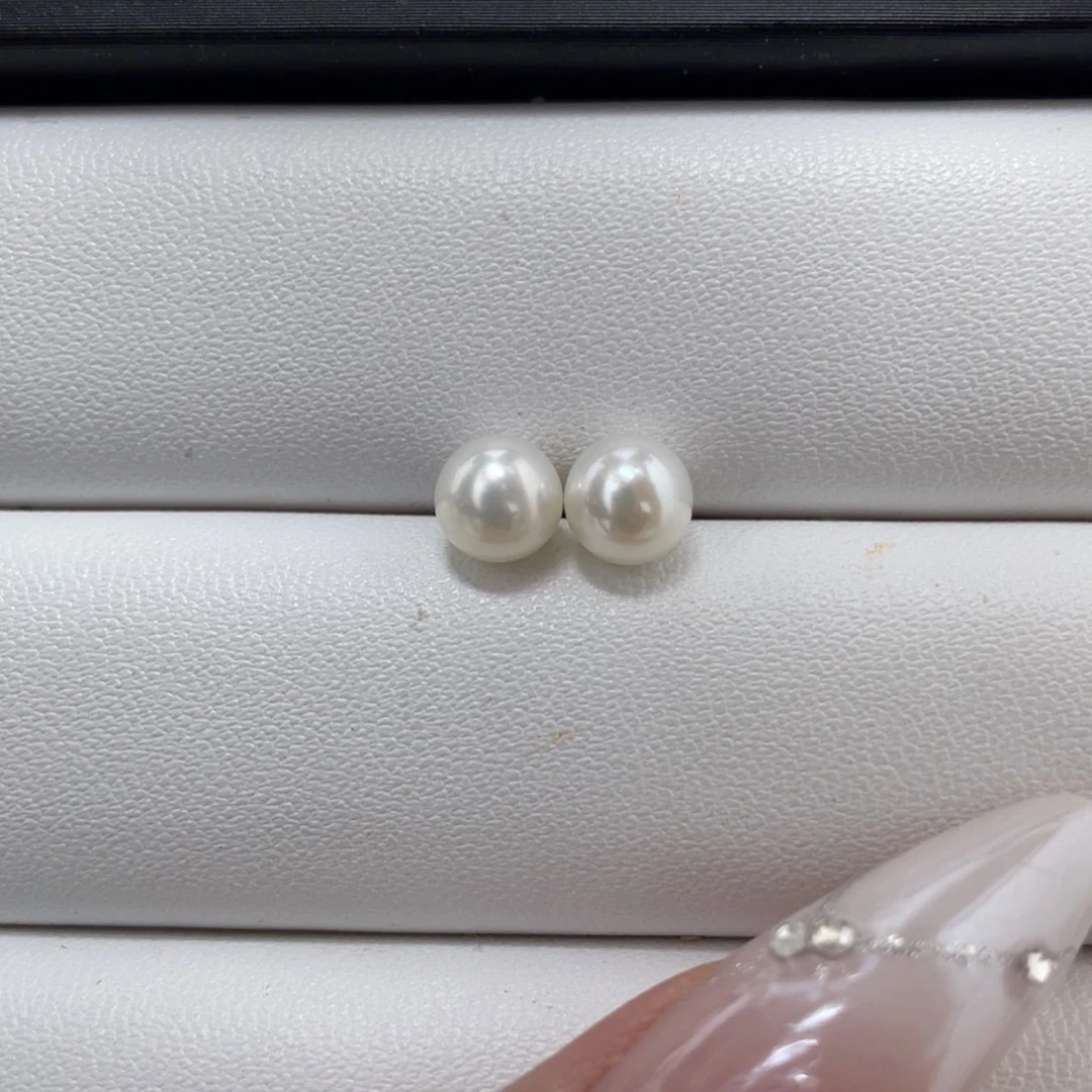 定制海水珍珠裸珠未镶嵌海水akoya6.5-7mm