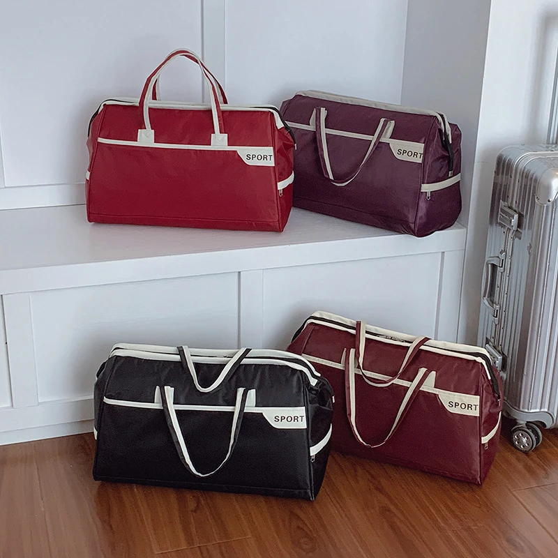 跨境便携短途旅行包收纳轻便时尚外出手提行李包大容量出差旅行袋