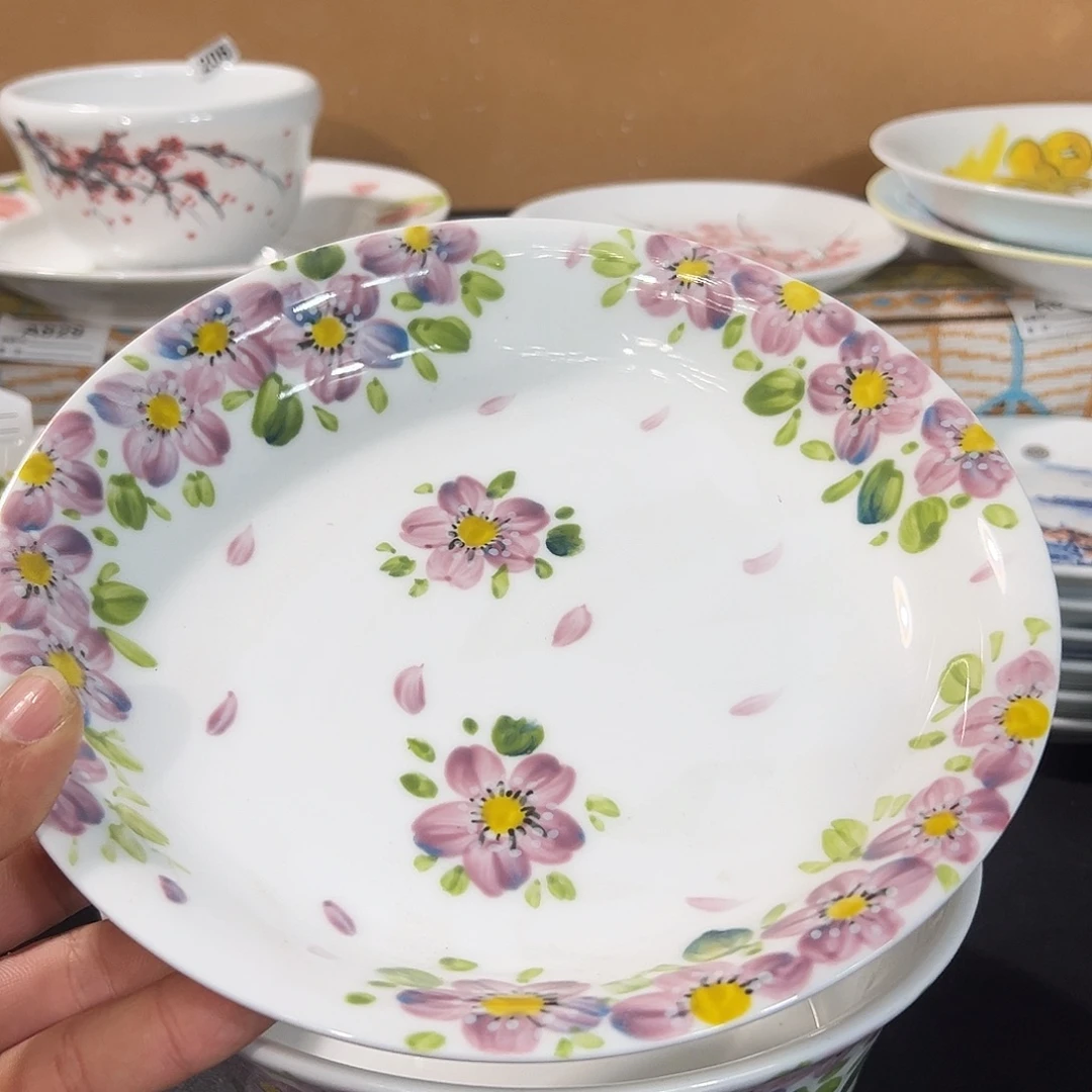 陶瓷景德镇手工高温陶瓷8寸盘