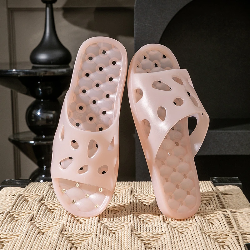 一字拖洞洞注压鞋舒适凉拖鞋浴室海妖风防臭薄款居家情侣夏季透气