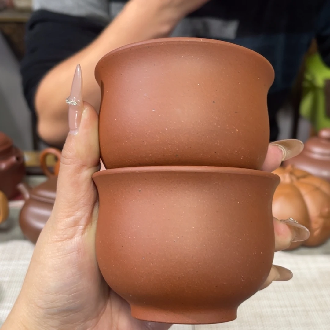 茶杯紫砂宜兴原矿紫砂精品手工