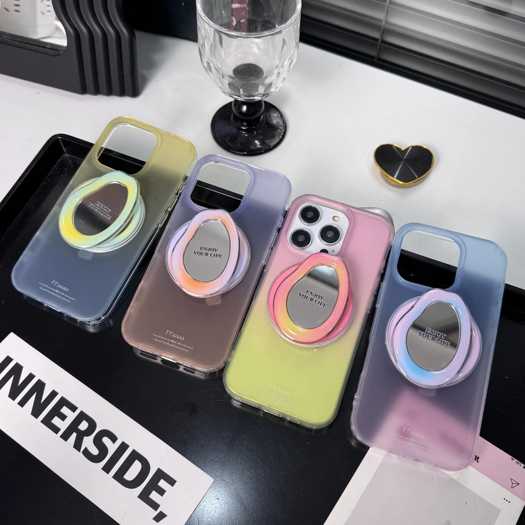 INS简约拼色渐变适用于iPhone15磁吸16pro个性16promax壳