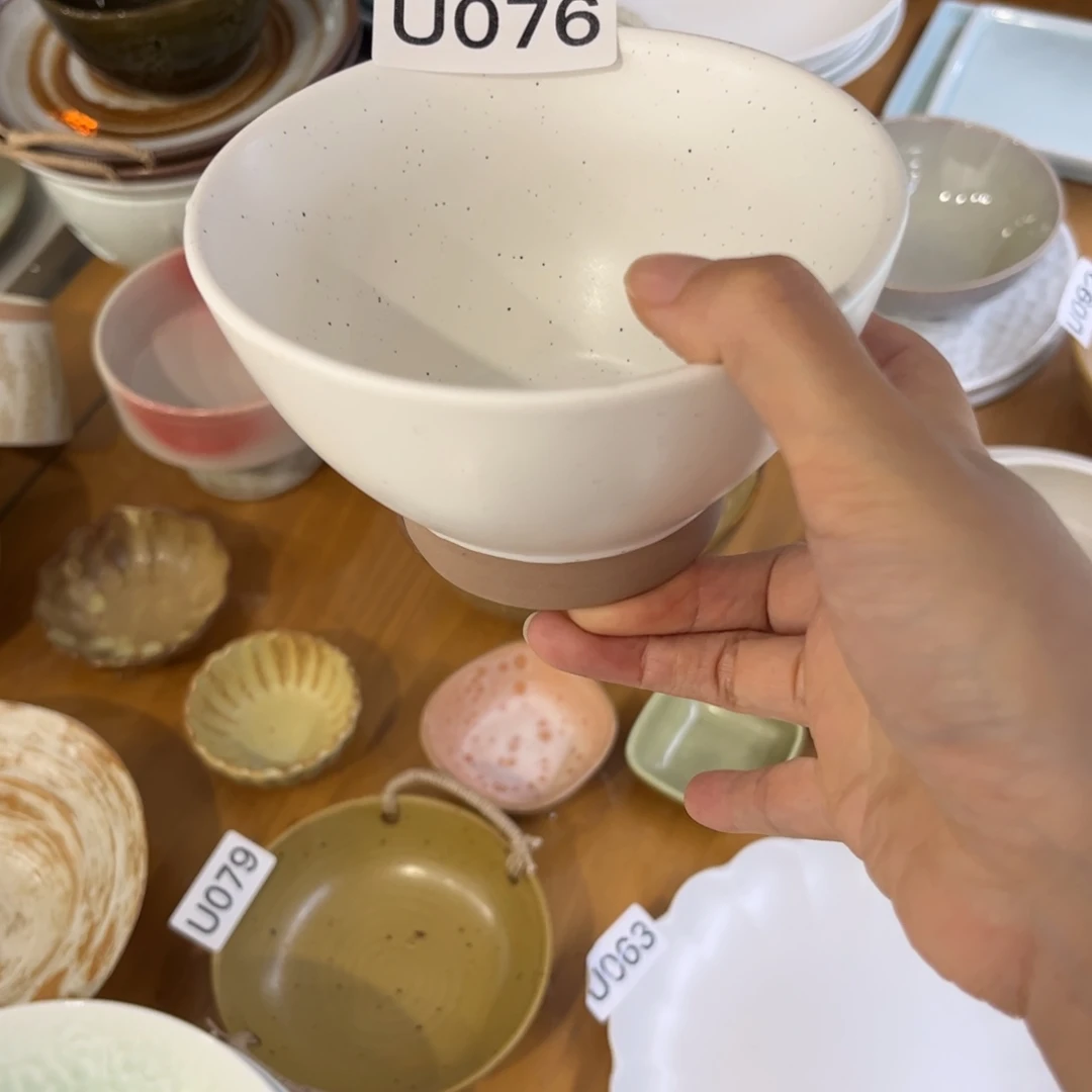 瓷景德镇粗陶复古盘碗微瑕