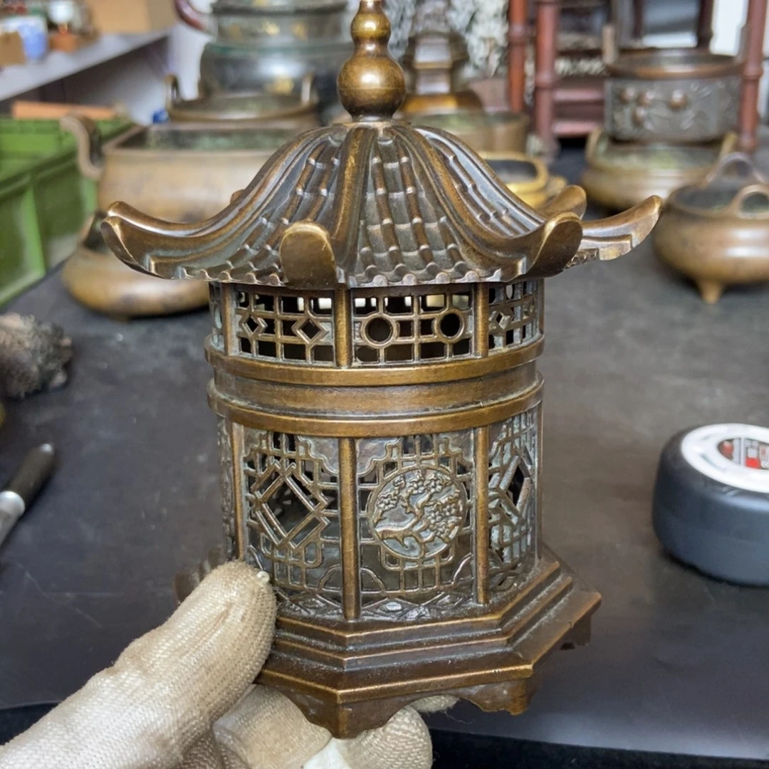 铜器工艺品摆件香炉摆件