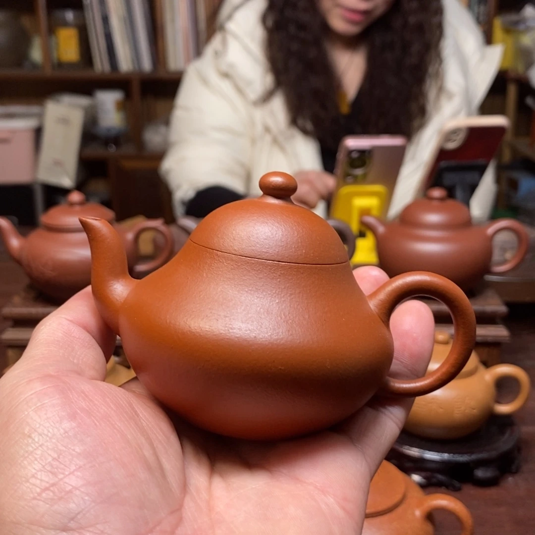 紫砂茶壶旧**词小煤窑生砂朱泥