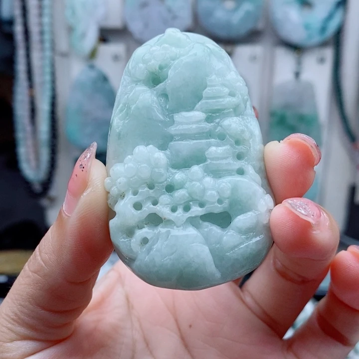 翡翠未镶嵌颈饰翡翠