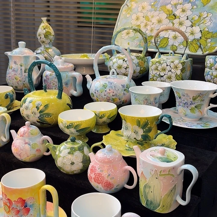 杯景德镇釉下五彩手绘