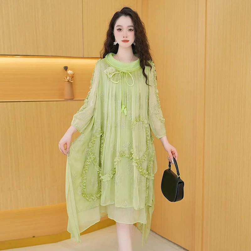 【连衣裙】春季新款时尚洋气修身高贵气质收腰显瘦减龄女装连衣裙