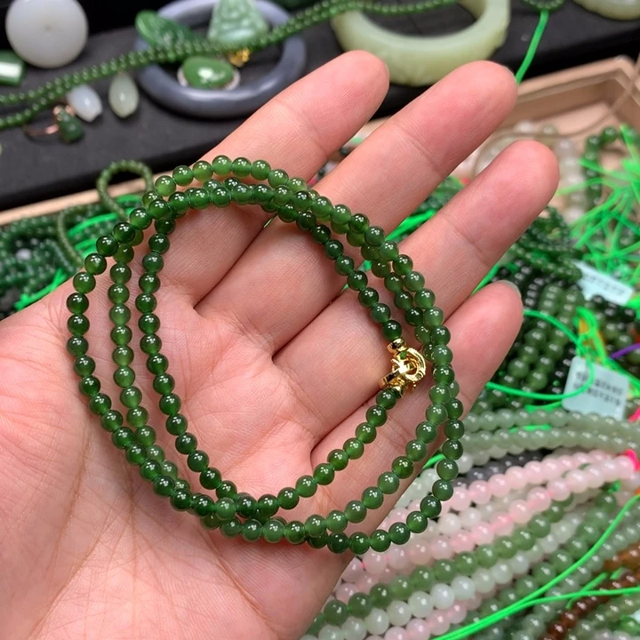 和田玉未镶嵌手链19