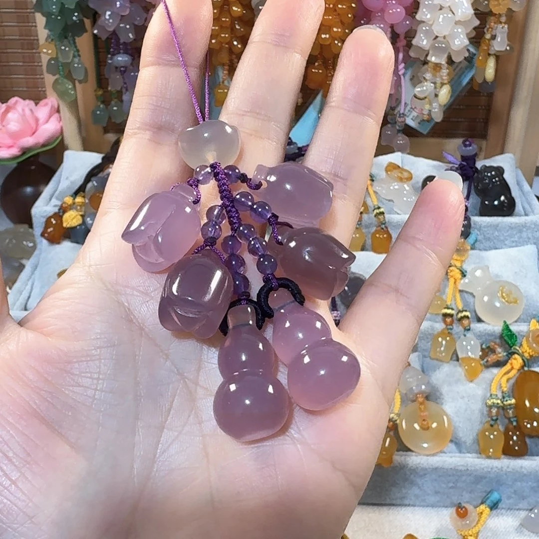 玛瑙/玉髓手机挂件福利款通货料子不挑随机发未镶嵌