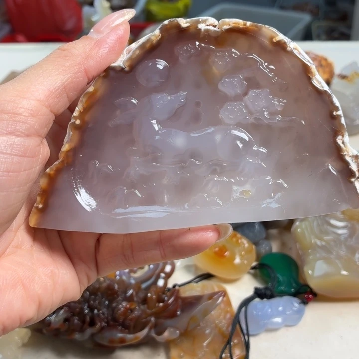 玛瑙/玉髓未镶嵌吊坠(不含链)