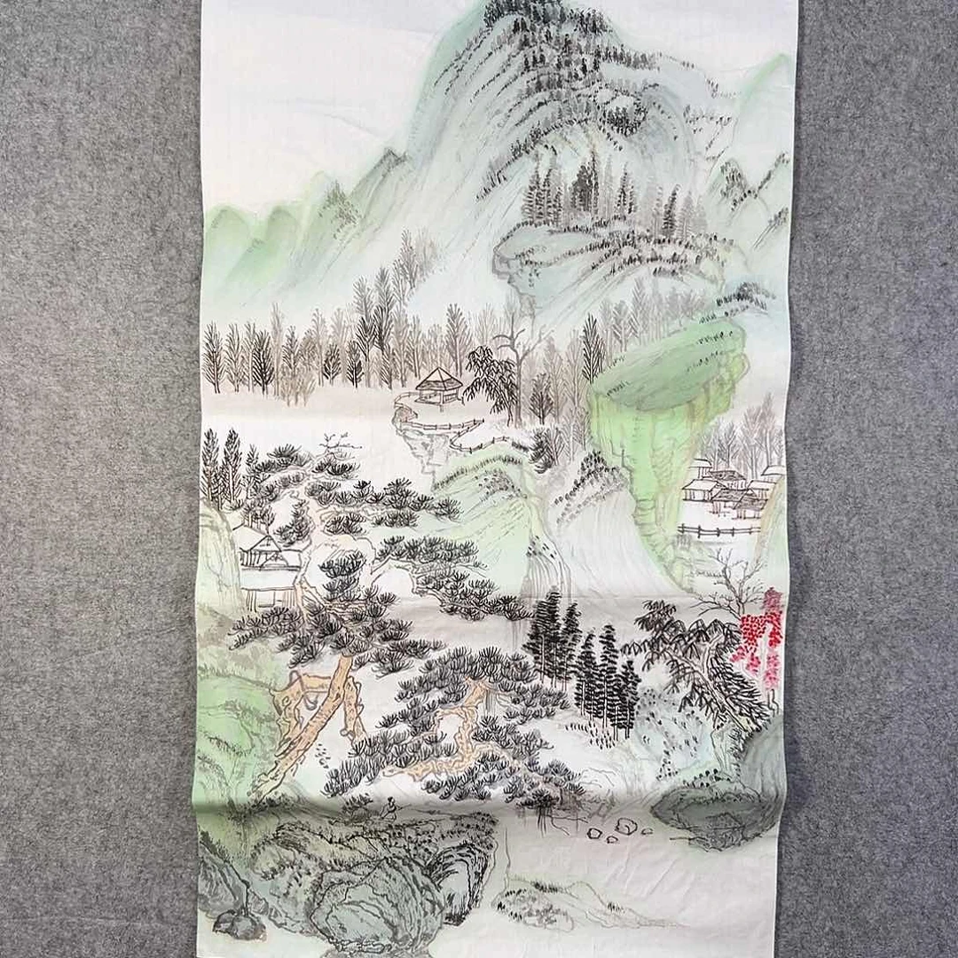 国画793 牡丹等植物生长于这里生长