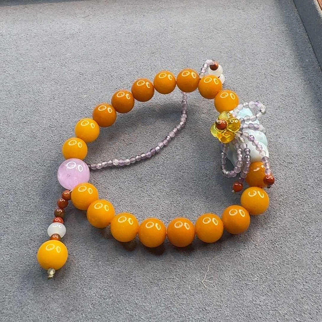 琥珀手链未镶嵌琥珀手串