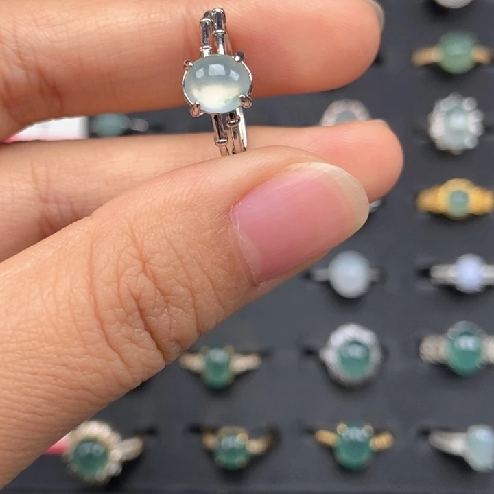 翡翠未镶嵌戒指戒指