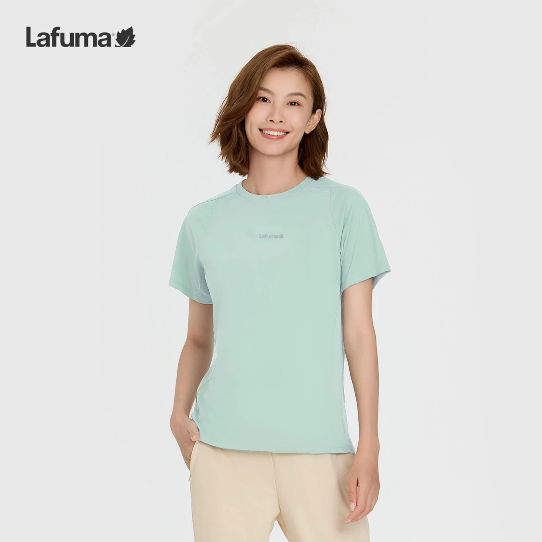 LAFUMA乐飞叶25夏季吸湿速干女士短袖防紫外线T恤圆领LFTS5BSXX