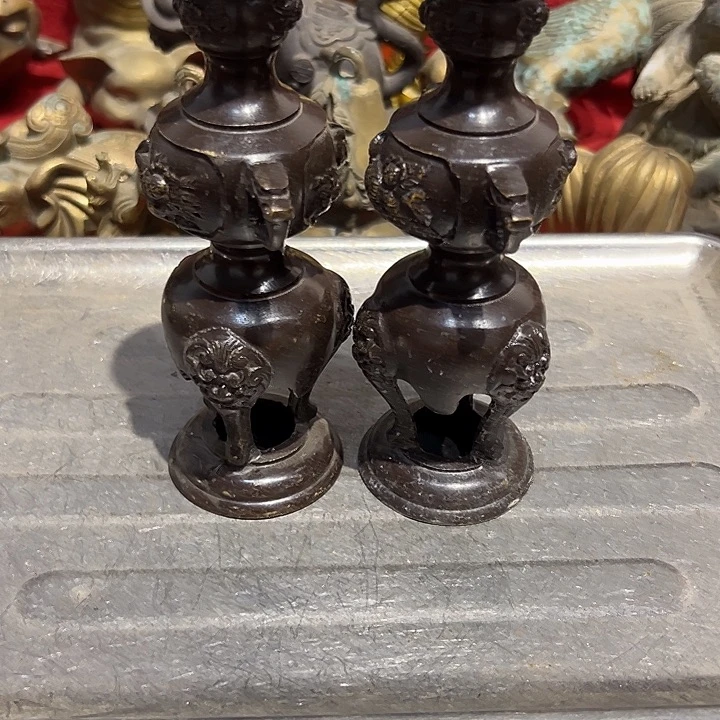 结***缘黄铜摆件，文房工艺品摆件