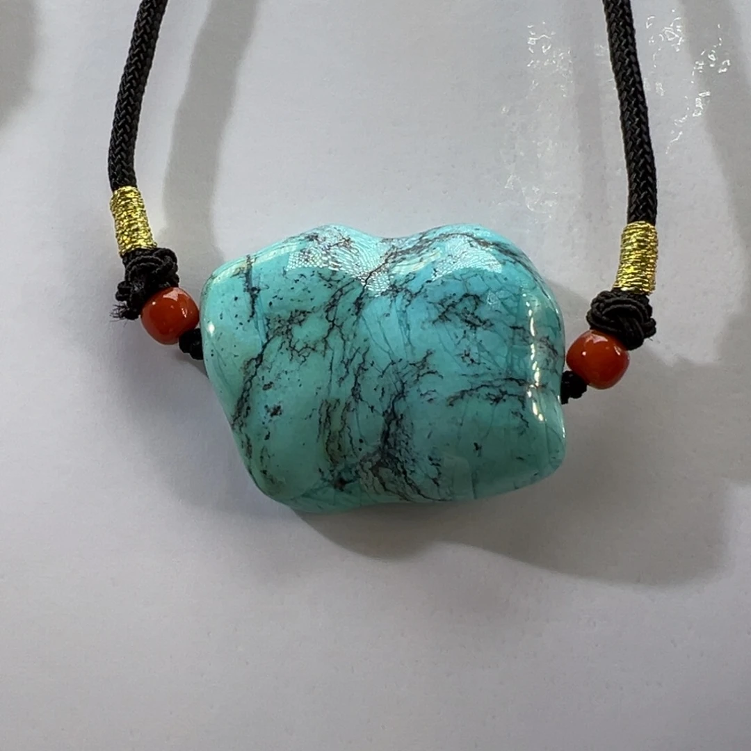 绿松石未镶嵌挂件