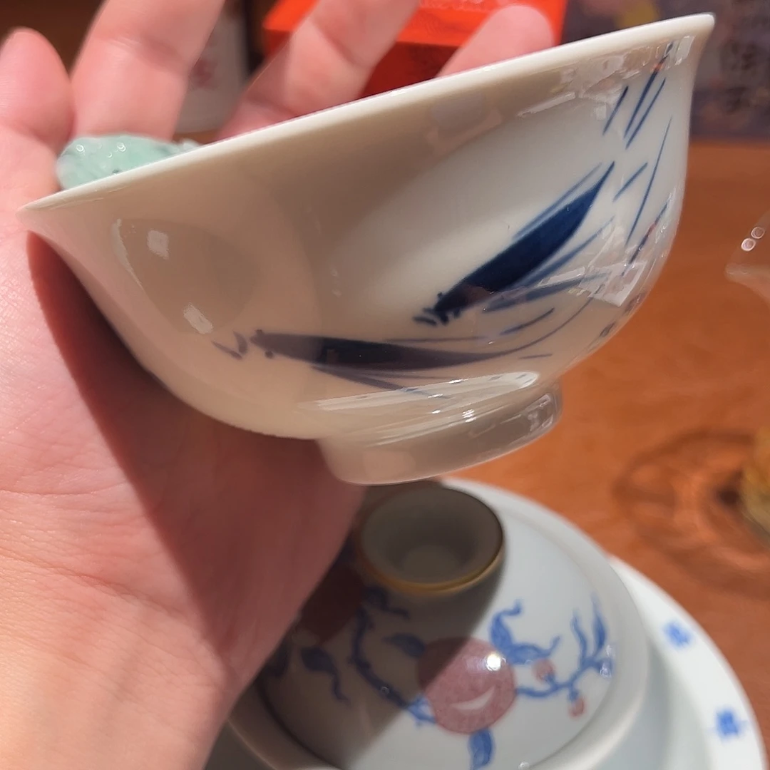 景德镇手绘瓷器面碗