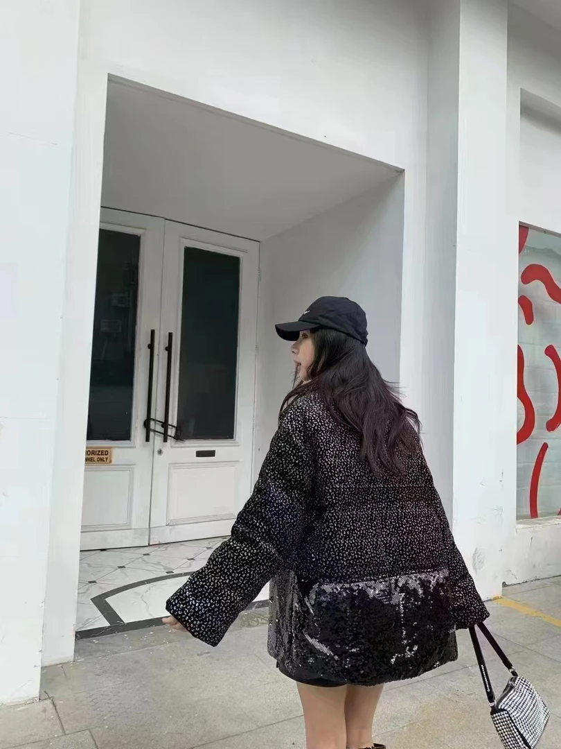 香奶奶风连帽拼接撞色冲锋衣外套女爆款