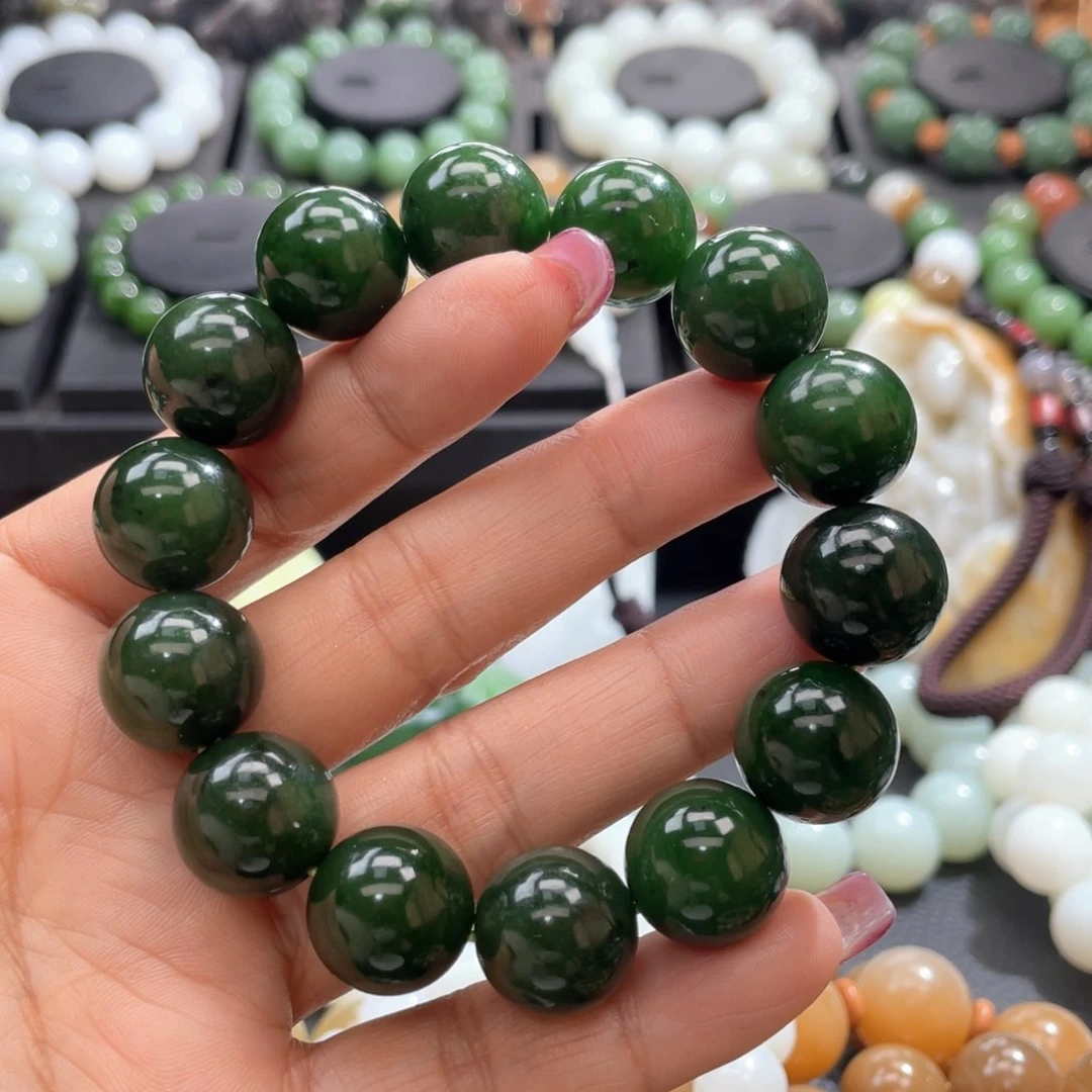 和田玉手串未镶嵌一***好