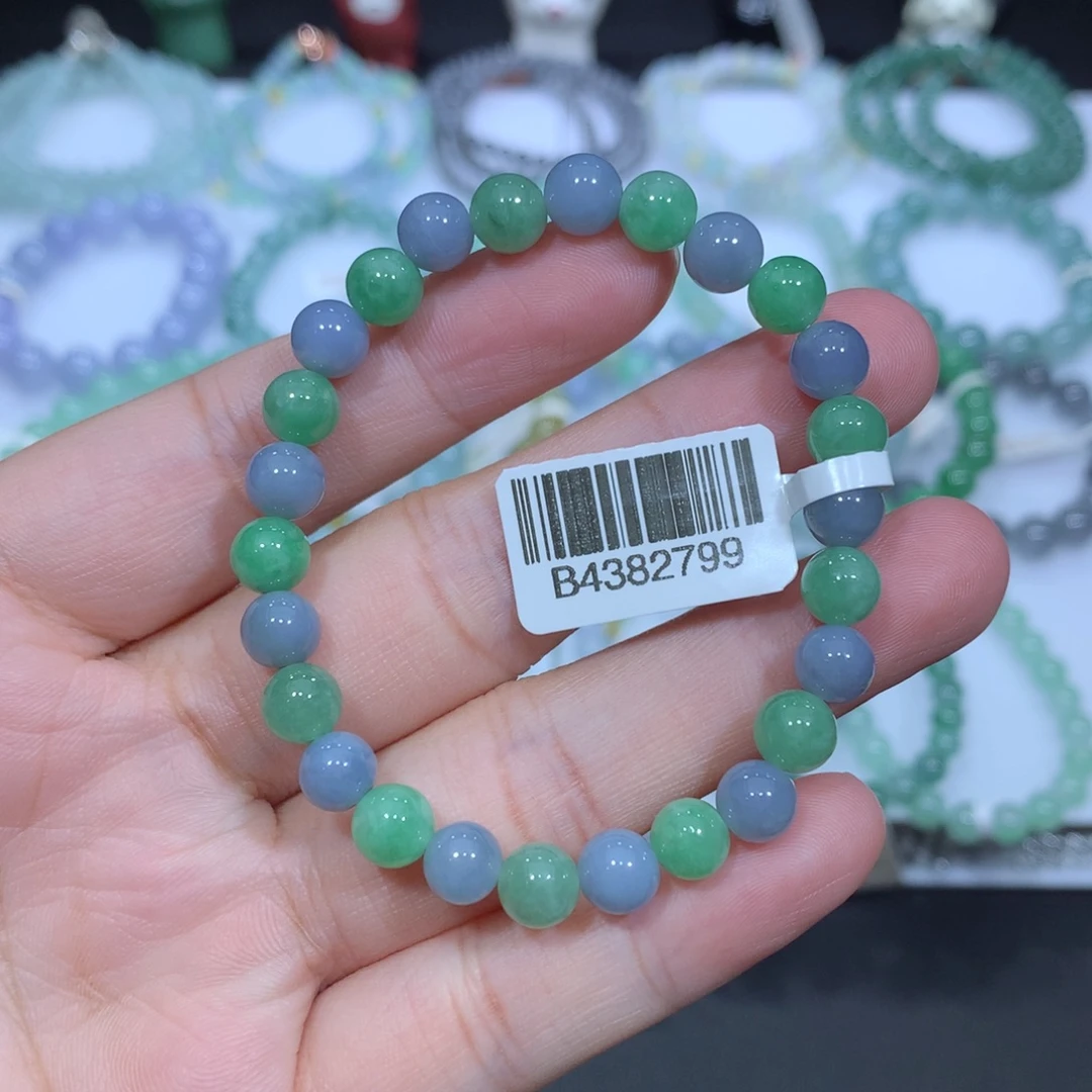 翡翠未镶嵌手串天然