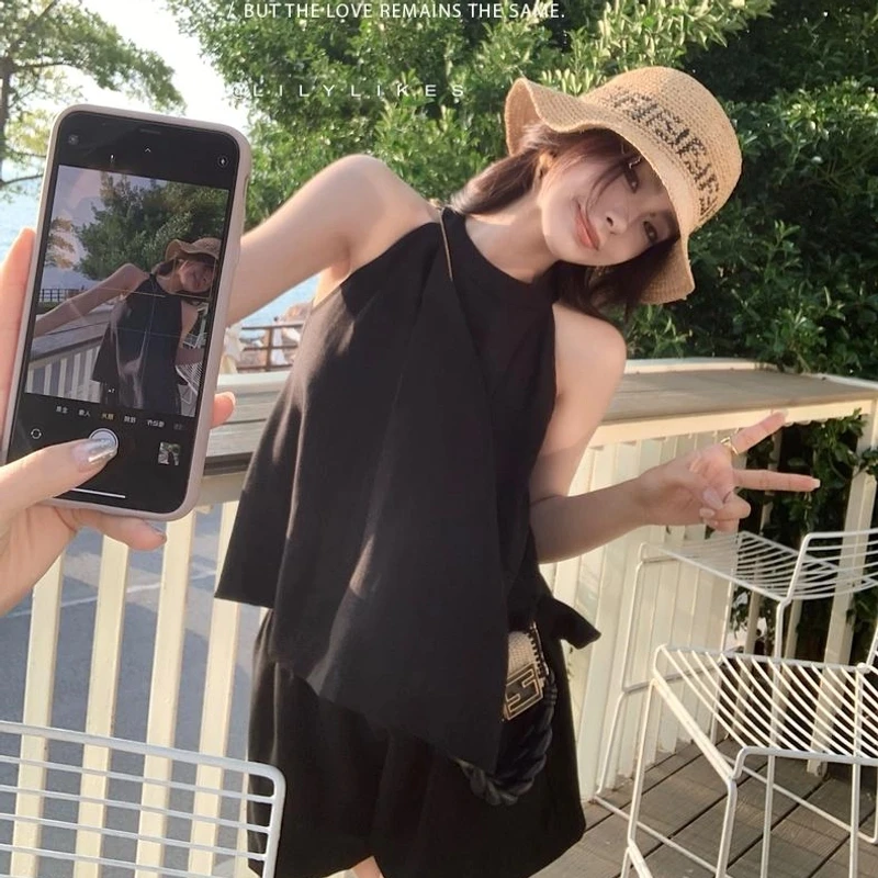 【Lilylikes】亚麻莱赛尔人棉肌理感气质高阶大女主吊带+短裤