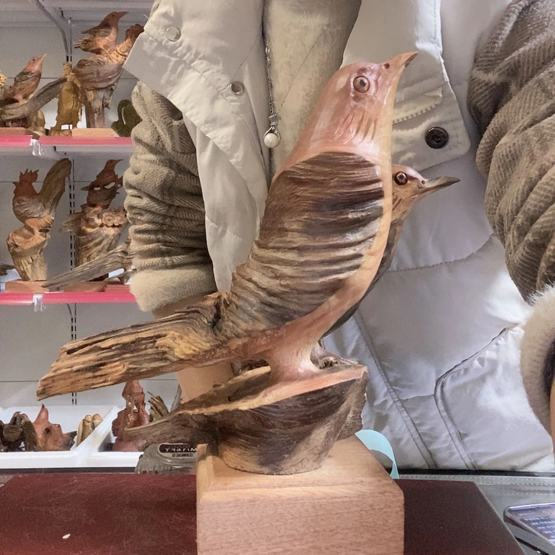 松木小**艺琥珀木自然精美工艺品