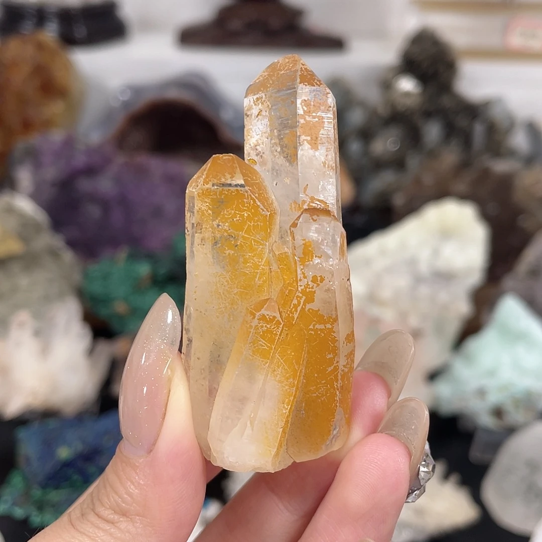 黄晶喜玛萤石（处理）