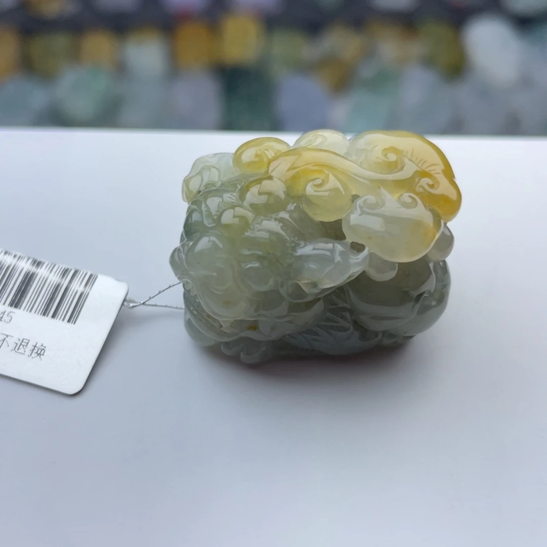 翡翠颈饰未镶嵌貔貅