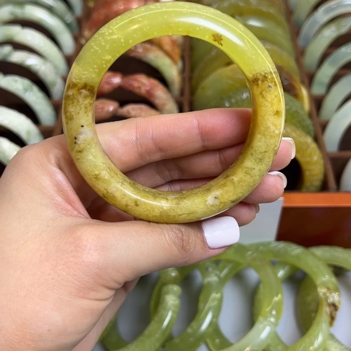 蛇纹石玉合金手镯