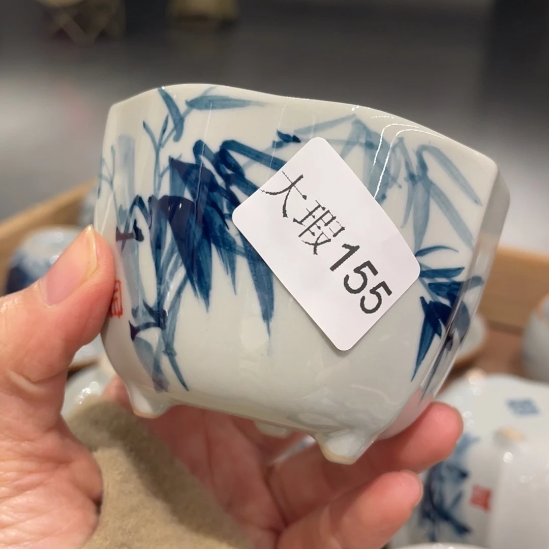 有瑕釉下彩纯手绘