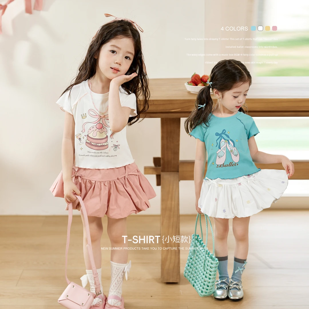 小O宝Okids童装 宝宝短袖T恤2025夏季新款卡通上衣 OS534067