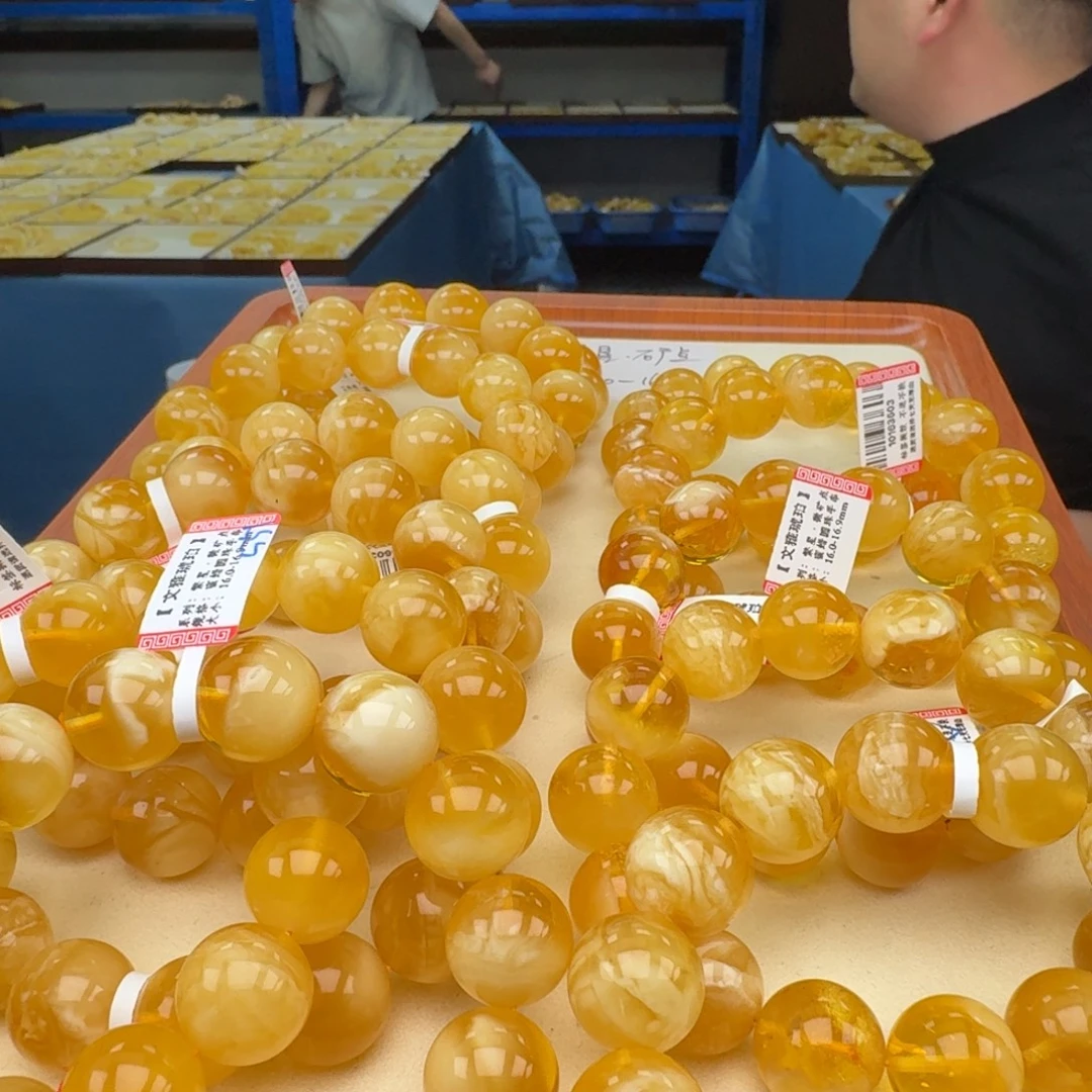 琥珀未镶嵌手链多样性发其一